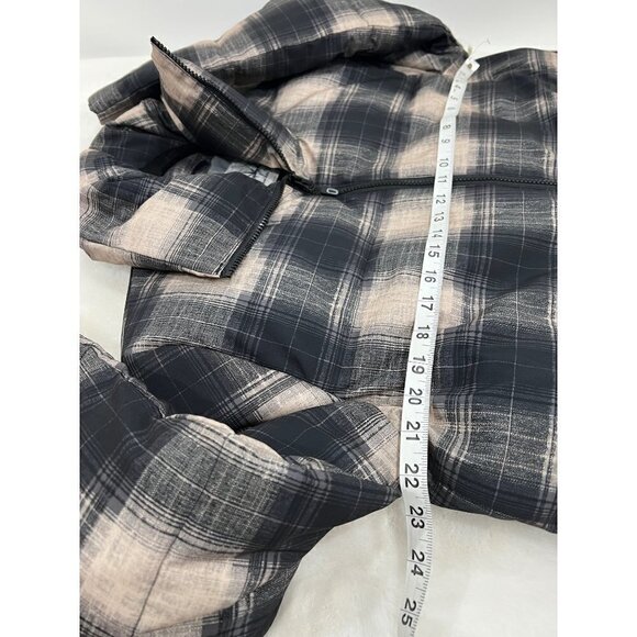 NWT Boundless North Size S Plaid Puffer Jacket Brown MSRP $128 - Picture 6 of 14